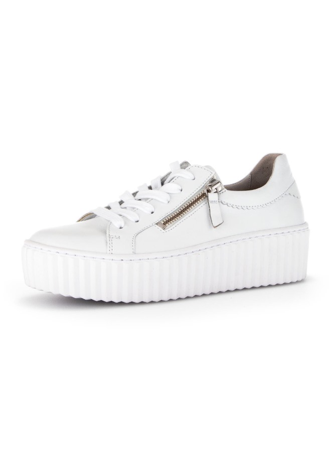 Gabor Blanc/argent | Baskets Exclusives